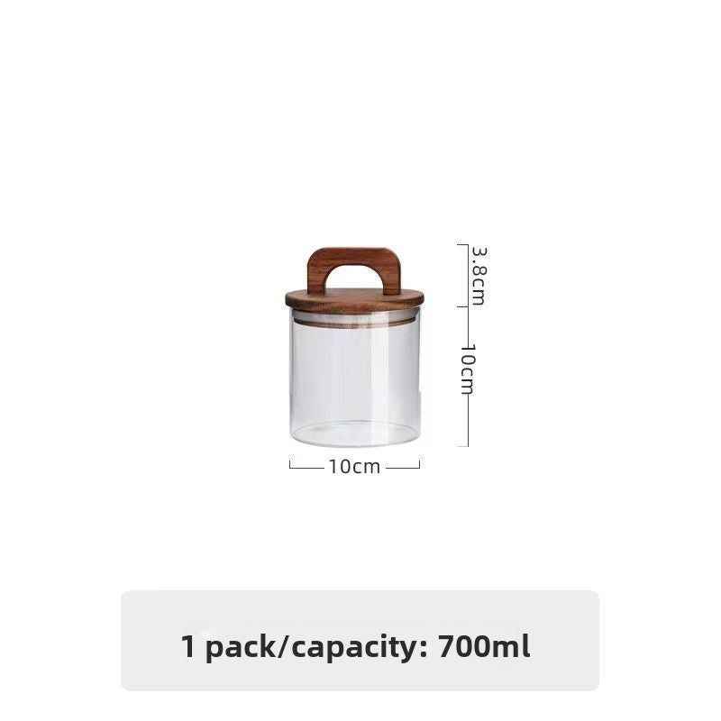Tea glass airtight jar
