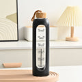 Large Capacity Portable Glass Water Bottle Single Layer High Temperature Resistance