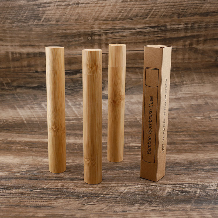 Toothbrush Bamboo Tube Portable Travel Bamboo Pipe B & B Disposable Box Travel Tube