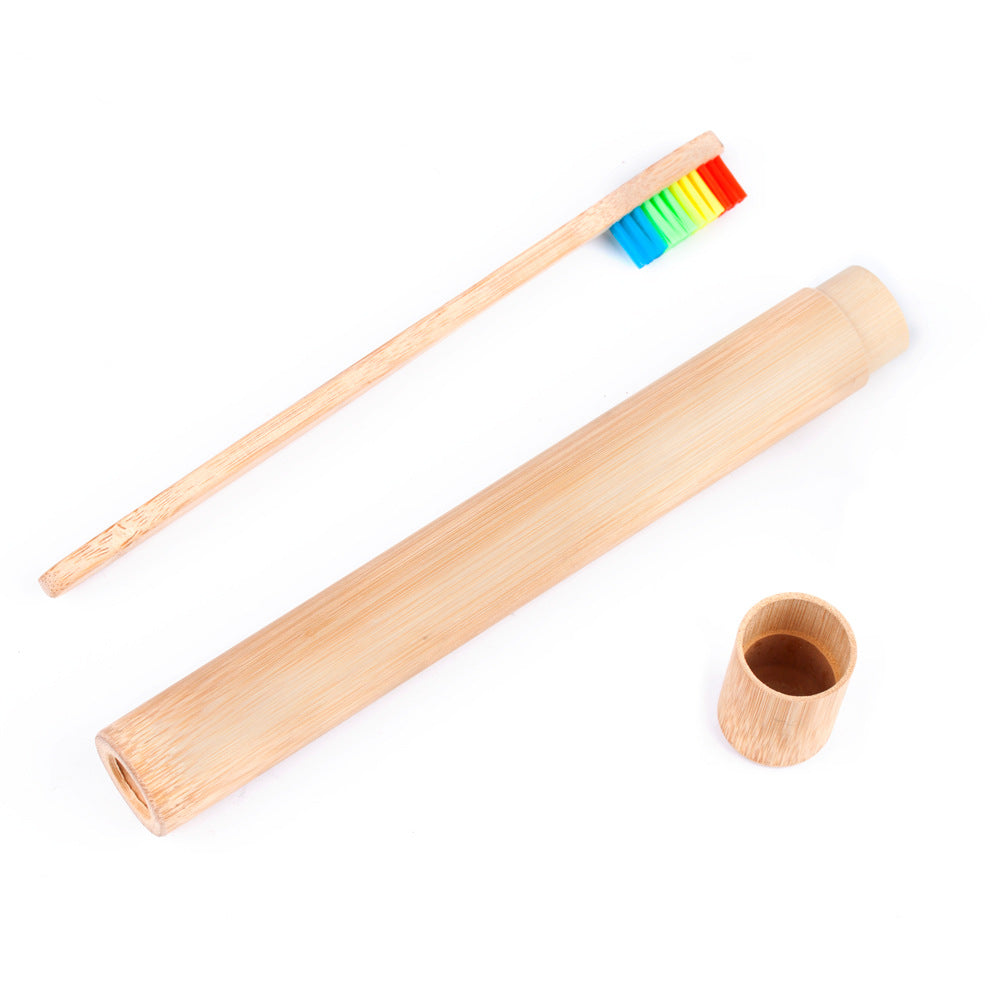 Toothbrush Bamboo Tube Portable Travel Bamboo Pipe B & B Disposable Box Travel Tube