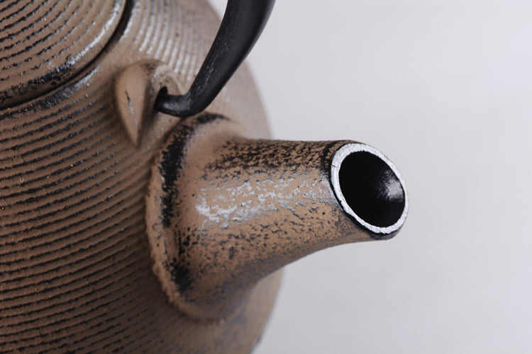 Handmade pill-shaped cast iron pot