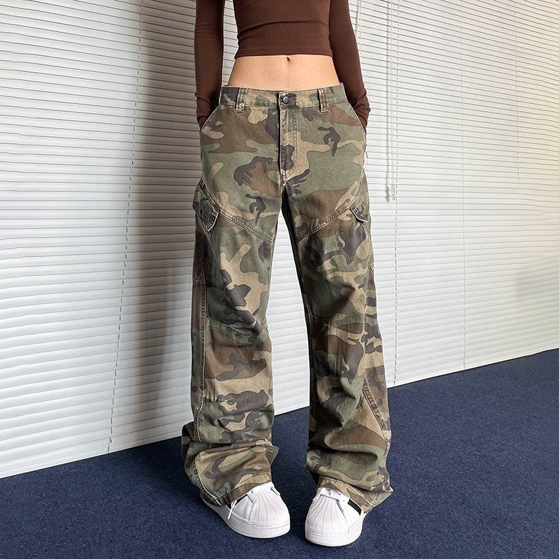 Cotton Denim Pants