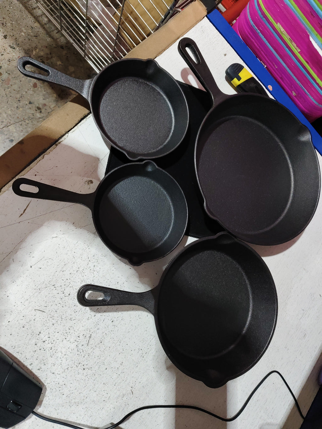 All-in-one Small Frying Panflat-bottomed Frying Pan, Cast Iron Pan