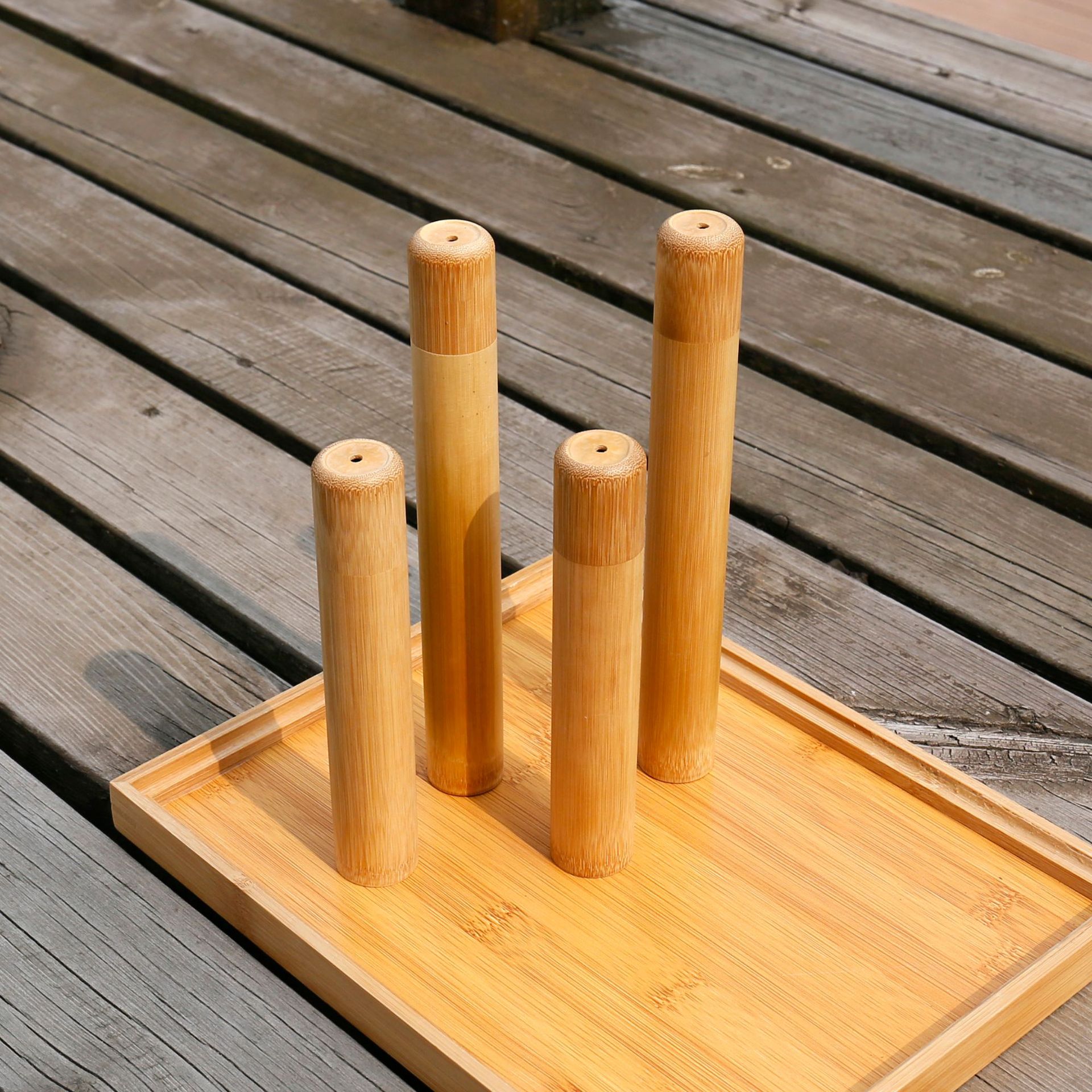 Toothbrush Bamboo Tube Portable Travel Bamboo Pipe B & B Disposable Box Travel Tube